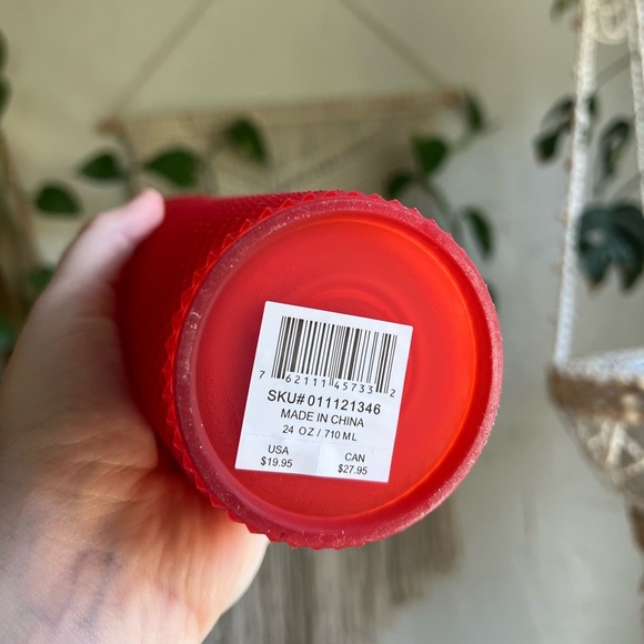 Starbucks 2021 Red Studded Venti Cold Cup Tumbler 24oz – Limited Edition Holiday - Picture 4 of 7